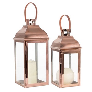 <b>Set</b> Of Three Metal <b>Lantern</b> High Quality Handmade Designer Candle Holder Rose Finished Handmade Metal <b>Lantern</b> - Product Image 5