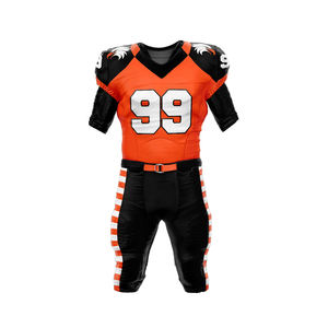 Uniforme de football américain en sergé sublimé de haute qualité sublimation logo impression uniforme de football américain - Product Image 1