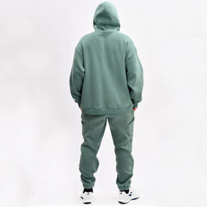 Conjunto Deportivo de 2 Piezas para Hombre, con Capucha, para Invierno, 100% Algodón, Estilo Casual Urbano, Suministro Directo de Fábrica, en Grandes Cantidades - Product Image 2