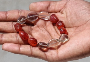 สไตล์ทางศาสนาของมอลติสำหรับทุกเพศสไตล์คาร์เนเลียนสโมคกี้ทรงตัวเลขคลาสสิกสร้อยข้อมือแฟชั่นลูกปัดสำหรับวันครบรอบ - Product Image 4