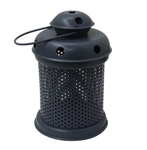 Linterna decorativa de hierro para iluminación, linterna de vela con acabado de PC gris para decoraciones navideñas, hecha a mano, al por mayor a granel - Product Image 4