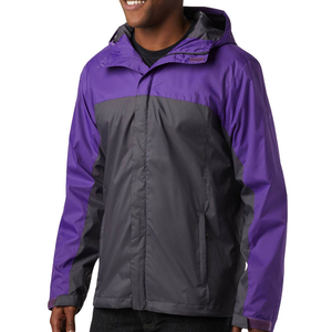 Imperméable sport coupe-vent imperméable randonnée veste coupe-vent mode extérieur noir hommes en gros vent pluie veste - Product Image 1