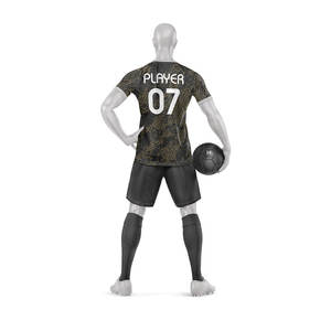 Uniformes d'équipe de jeu pour hommes, vêtements de sport de football pour enfants, maillots de football à manches courtes, entraînement de football, maillot de football - Product Image 4