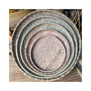 Handcrafted Natural Bamboo Winnowing Tray from Vietnam - Product Image 1