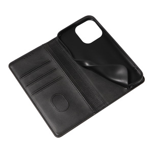 Étui Portefeuille Magnétique Élégant en <span class=keywords><strong>Cuir</strong></span> PU Fait Main pour <span class=keywords><strong>iPhone</strong></span> 17 16 15 Pro avec Support Intégré - Product Image 4