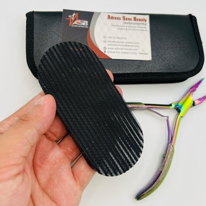 Alicates para extensiones de pelo de acero inoxidable con logotipo personalizado Arco Iris, cadena de titanio múltiple, nariz, tres agujeros, Nano Micro cuentas, logotipo personalizado - Product Image 2