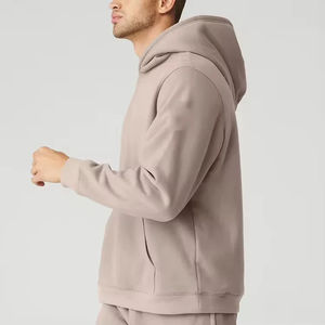 Sudadera con Capucha para Hombre, Estilo Popular, Holgada, Informal, de Forro Polar, Ropa Deportiva, Sudadera Lisa para Hacer Ejercicio - Product Image 3