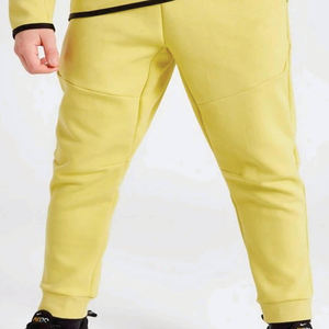 Kids <b>yellow</b> <b>tracksuit</b> two piece set zip up jacket and jogger pants athletic sportswear casual workout outfit boys clothing - Product Image 6