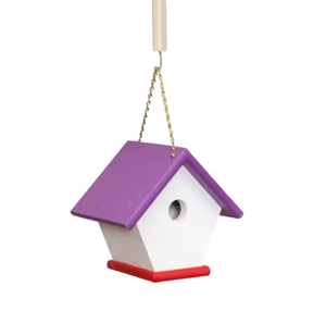 Casa de pájaros de lujo elegante, casa de pájaros de Metal de diseñadores indios Premium, forma de Casa de pájaros, colores elegantes, casa de jardín sin óxido de larga duración - Product Image 4