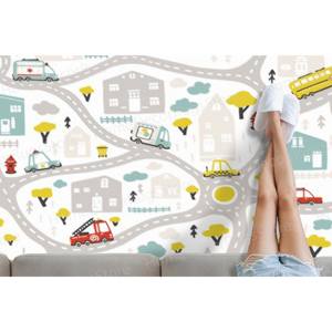 Alfombra con Estampado de Mapa de Ciudad - Habitación Infantil, Habitación de Niño, Sala de Juegos, Salón, Alfombra de Terciopelo de Lujo - Product Image 5