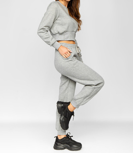 ชุดสเวตสูทสำหรับผู้หญิงชุดเสื้อฮู้ดแขนยาวหนาออกแบบโลโก้ได้ตามต้องการ - Product Image 5