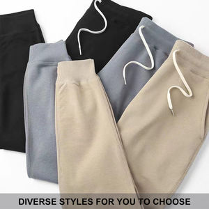 Pantalons décontractés pour hommes de qualité supérieure, taille élastique, pantalon de survêtement décontracté, coupe ample, jambe droite, pantalon de jogging uni - Product Image 6
