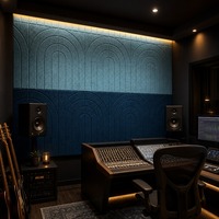 Panneau acoustique en feutre PET auto-adhésif facile à poser, 12 mm, dalles murales insonorisantes, panneau acoustique à coller pour la maison, le studio et le bureau