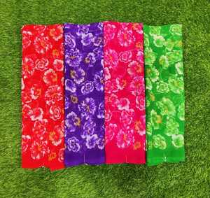 ผ้าซาติน georgette patta ไร้น้ำหนักห้าดาวพร้อมเสื้อ Saree ผ้าที่มีคุณภาพดีที่สุด - Product Image 2