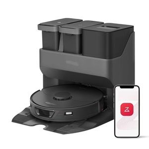 Robot aspirateur avec station de nettoyage automatique pour livraison à domicile – Station intelligente 3-en-1 : vidage, lavage et remplissage - Product Image 2