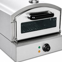 Four à pizza électrique commercial 2 kW, en acier inoxydable, pour comptoir, idéal pour restaurant occidental, bistro, cuisine