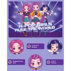 Alfombrilla de Escritorio con Diseño de Dibujos Animados de K-Pop Girls on Stage, 60x40 cm, K-Pop Girls Rule the World - Product Image 5