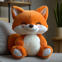 Vente en gros de jouets en peluche super doux et mignons avec petit renard orange rouge pour enfants et adultes