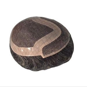 Peluca de Cabello Humano Taz Hair BD, Ondulado, Prótesis Capilar, 100% Cabello Remy Chino, con Frente de Encaje y Base Mono - Product Image 6