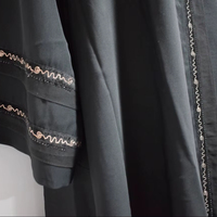Abaya marocaine élégante, robe en tissu traditionnel, accessoire de mode, Moroccansoul, impression par décharge, Maroc