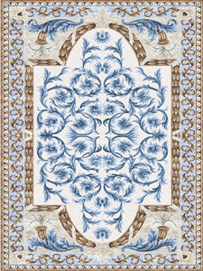 Tapis épais pour salon, à poils longs, fait main, en laine, motif abstrait moderne, antidérapant, écologique, résistant au feu, avec envers en latex - Product Image 2