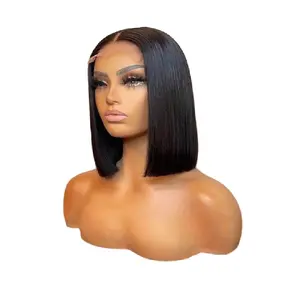 Vietnã Alta qualidade Do Laço peruca frontal para as mulheres negras hd brasileiro lace front bob perucas Amostra grátis de cabelo pronto para enviar