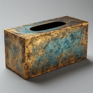 Caja de Pañuelos Metálica Minimalista de Lujo, Color/Tamaño/Forma Personalizables, Hecha a Mano para Diseñadores que Buscan una Simplicidad Elegante y Duradera - Product Image 4