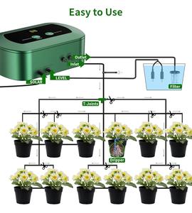 Automatic Greenhouse Dripper Controller Micro Drip Pumps Kit <b>Garden</b> Solar Smart Watering Irrigation <b>System</b> Energy Efficient Dual - Product Image 6