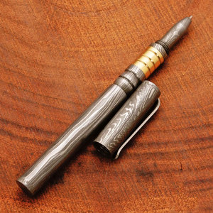 ปากกาเหล็กดามัสกัสคุณภาพสูง พร้อมดีไซน์ศิลปะ เหมาะสำหรับเป็นของขวัญและใช้เพื่อการส่งเสริมการขาย ปากกาเหล็กดามัสกัสระดับมืออาชีพ - Product Image 1