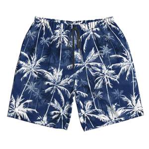 กางเกงขาสั้นผู้ชายทรงกลางเอว ดีไซน์ทันสมัย ลายพิมพ์แบบซับลิเมชั่น เหมาะสำหรับใส่ไปเที่ยวทะเล ฤดูร้อน ลายเรียบ สไตล์ลำลอง แห้งเร็ว ผลิตจากโพลีเอสเตอร์ มีเชือกผูก - Product Image 6