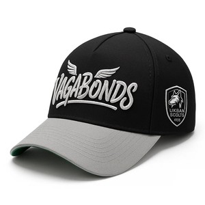 หมวกเบสบอลสำหรับผู้ชายหมวกแก็ปเบสบอล5แผงโครงสร้างสองโทนสีทำจากผ้าฝ้ายกลางแจ้งโลโก้ออกแบบได้ตามต้องการ - Product Image 1