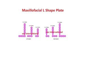 High Quality Maxillofacial L-Shape Plate <b>Mandible</b> Pack of 5 PCS CE Approved - Product Image 2