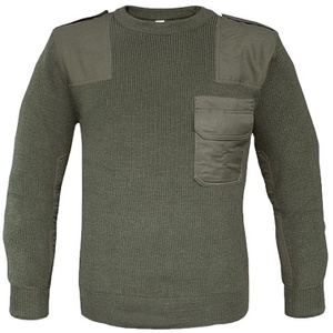 Pull en laine vert personnalisé pour homme, respirant, tactique, de sécurité, pour la saison hivernale - Product Image 3