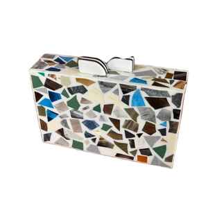 Pochette en bois artisanale magnifique, plaquée or, luxe, papillon, charme solide, pochette complète, ensemble pour femmes, mariage, design créatif - Product Image 4