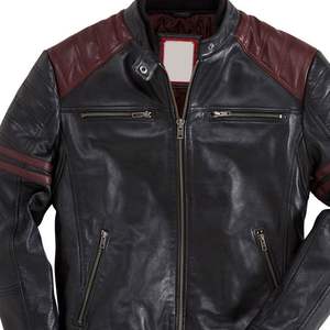 Chaquetas de Cuero para Motociclismo de Diseño Moderno y Calidad Premium con Protección Completa y Bordados Frontales Personalizados - Product Image 4
