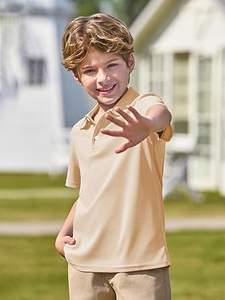 Ropa OEM personalizada de alta calidad para niños, camisetas de Polo Retro, ropa deportiva transpirable de algodón 100%, camiseta de manga corta para niños - Product Image 3