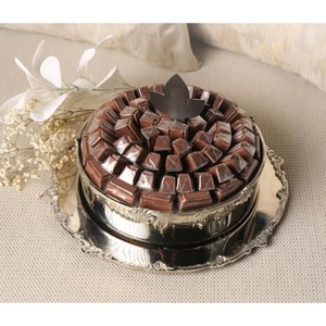 Cuenco de chocolate de metal creativo al por mayor, cuenco de servicio de chocolate de metal decorativo de diseño antiguo para bodas y ocasiones especiales - Product Image 5