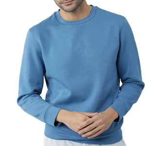 Venta caliente de los hombres de invierno Stand Plain Dyed Print Puff Solid Pullover Sudadera Tela de punto de alta calidad Último diseño - Product Image 1