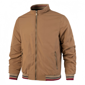 PRO ENTERPRISES Blouson aviateur coupe-vent à col montant double face pour hommes Style décontracté coque en nylon/coton - Product Image 3