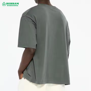 เสื้อยืดทรงบ็อกซี่ ครอป แอซิดวอช ผ้าฝ้าย 100% สำหรับผู้ชาย ทรงหลวม คอกลม สตรีทแวร์ โอเวอร์ไซส์ เป็นมิตรกับสิ่งแวดล้อม ระบายอากาศได้ดี - Product Image 6