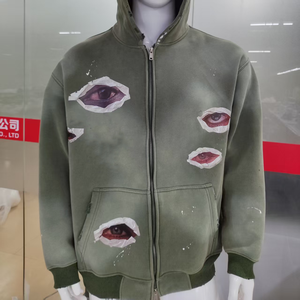 Sweats à capuche pour hommes de haute qualité, vente en gros, sweats à capuche en coton respirant, surdimensionnés, décontractés, pulls à capuche - Product Image 2