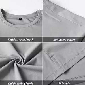 Conjunto de camiseta y pantalones cortos de algodón de estilo sencillo único para hombre, conjunto informal de camiseta y pantalones cortos con cordón para hombre - Product Image 6