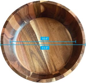 Cuenco de madera de alta calidad para servir, diseño moderno, decoración esencial para el hogar, cocina, comedor para ocasiones festivas, gran oferta de utensilios de cocina - Product Image 4