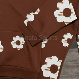 Ensemble de survêtement décontracté en denim déchiré pour homme, 2 pièces, sweat-shirt à capuche et pantalon de survêtement, vêtements de rue d'hiver - Product Image 4