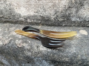 Juego de cubiertos de cuerno de la mejor calidad, servidor de ensalada con mango de hueso, Metal Juego de 2 de utensilios de cocina de alta calidad, cubiertos - Product Image 3