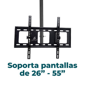 Supporto TV Inclinabile e Orientabile 26-55 Pollici, Montaggio a Soffitto in Acciaio per TV Plasma e LCD, Confezionato - Product Image 4