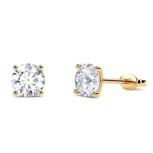 Pendientes de Diseño Elegantes con Diamantes Redondos de 0.30 Ct, Diamantes Cultivados en Laboratorio en Platino, para Ocasiones Especiales y Fiestas - Product Image 3
