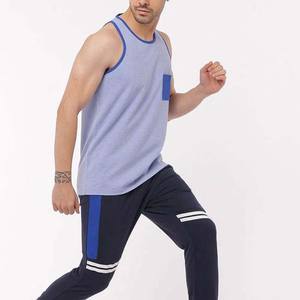 Chemises sans manches de haute qualité Maillots de sport personnalisés pour hommes Musculation Fitness Wear Débardeurs en coton Chemises - Product Image 5