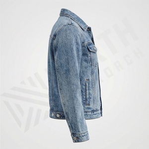 Vestes en jean pour femmes de haute qualité, coupe ajustée, tendance automne, couleur personnalisée, vestes en jean longues surdimensionnées, streetwear élégant - Product Image 3