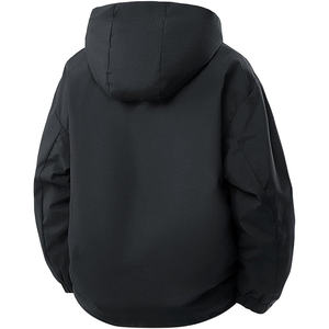 Manteau d'hiver sur mesure pour homme, trench-coat à capuche, veste coupe-vent imperméable, logo frontal extérieur - Product Image 2